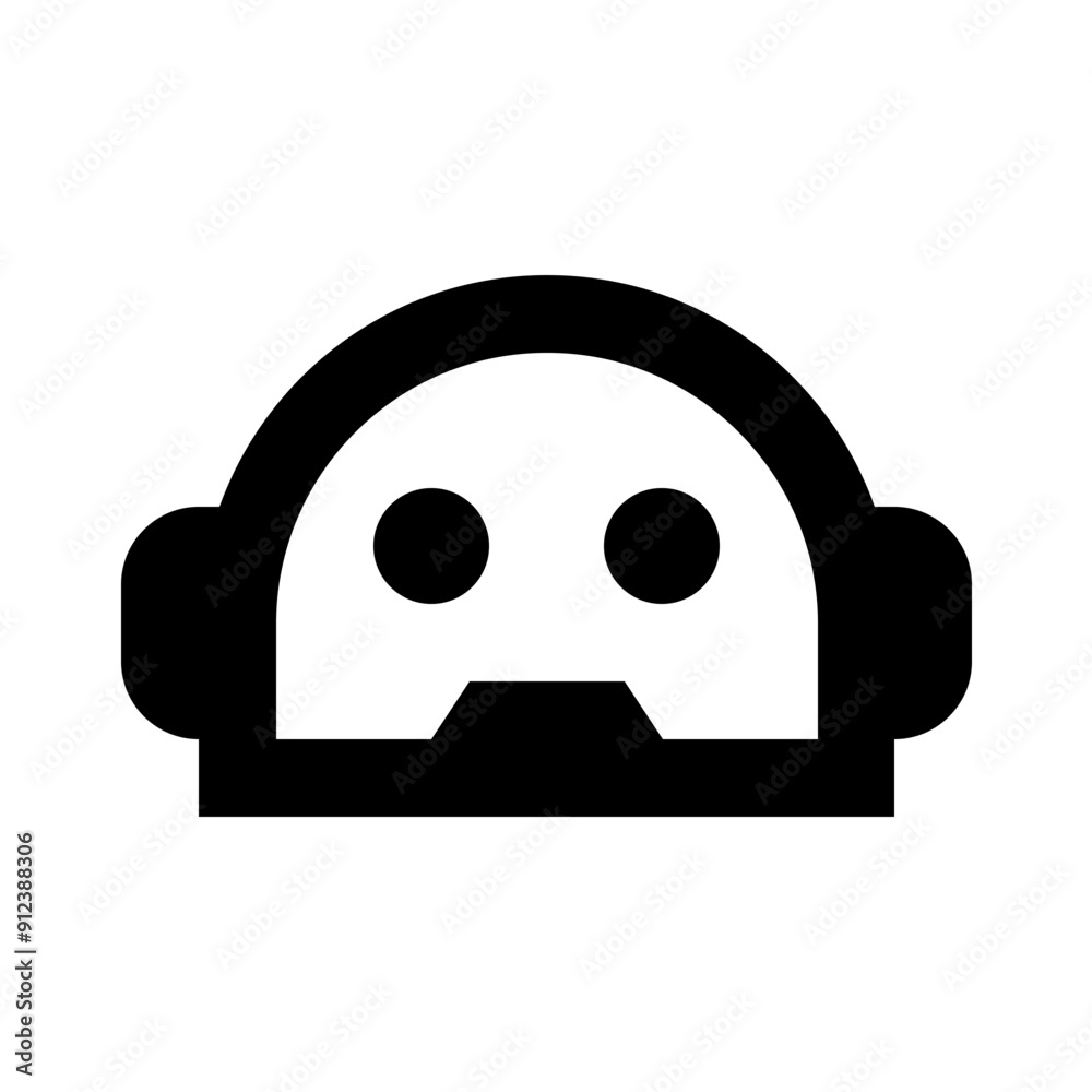 Chatbot Face Head Robot Line Icon Chatbot Face Head Robot Line Icon