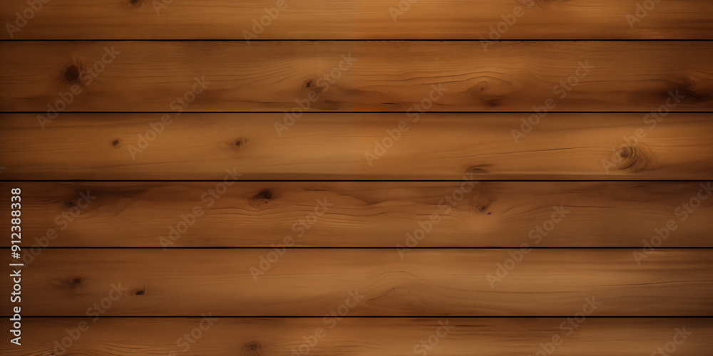 Fototapeta premium Drewniane tło. Jasne tło z poziomymi deskami z ciemnego gatunku surowego drzewa. Podłoga lub ściana z lameli - minimalistyczna tapeta.