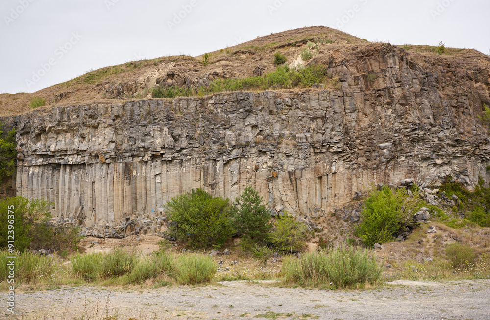 Fototapeta premium Rock formations in an abandoned quarry