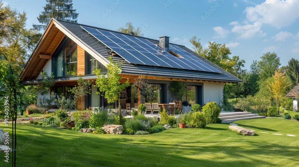 Modern large house with lighting and pool. 3D rendering. AI generated illustration Modern large house with lighting and pool. 3D rendering. AI generated illustration
