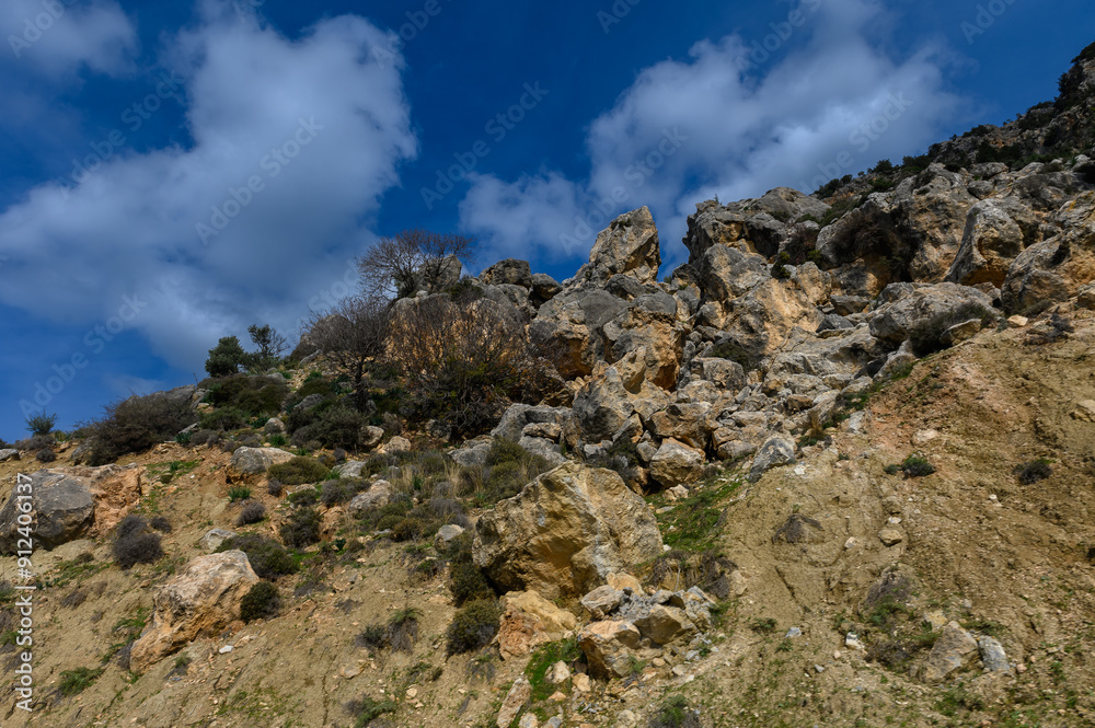 Scenic view of road by mountains against sky,Cyprus Scenic view of road by mountains against sky,Cyprus