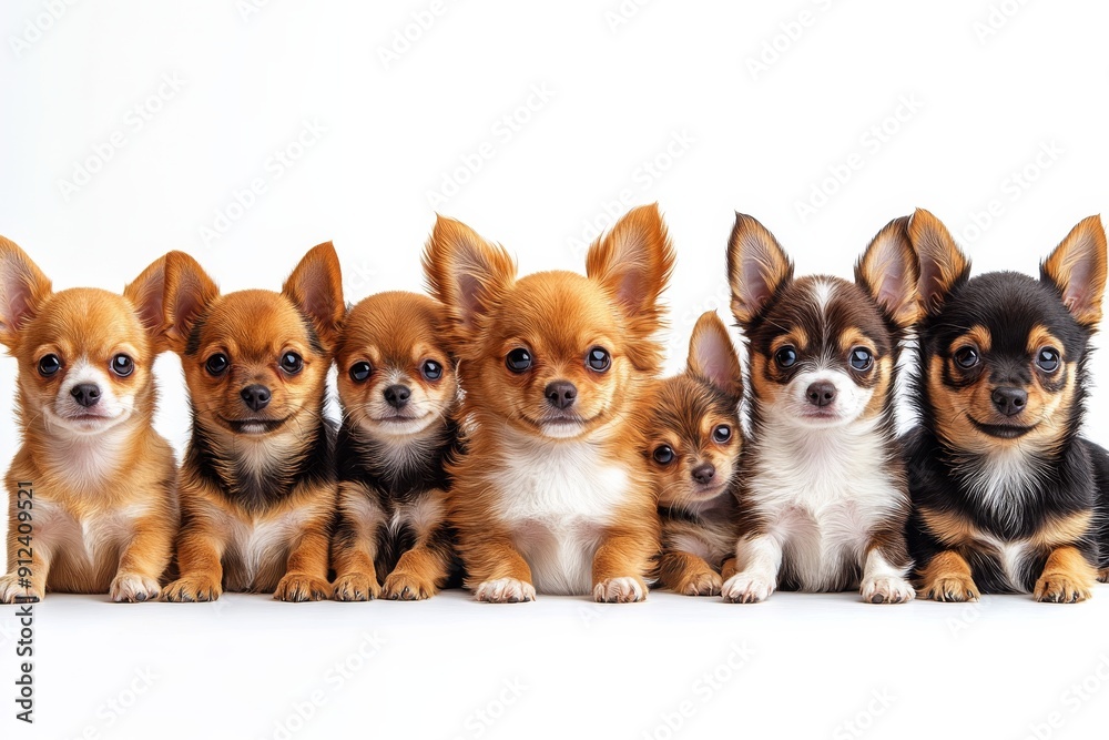 Happy chihuahua collection. Generative AI Happy chihuahua collection. Generative AI