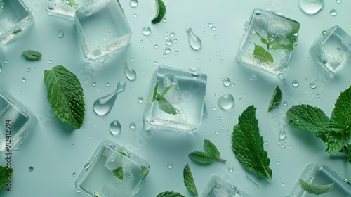 The Ice Cubes with Mint photo