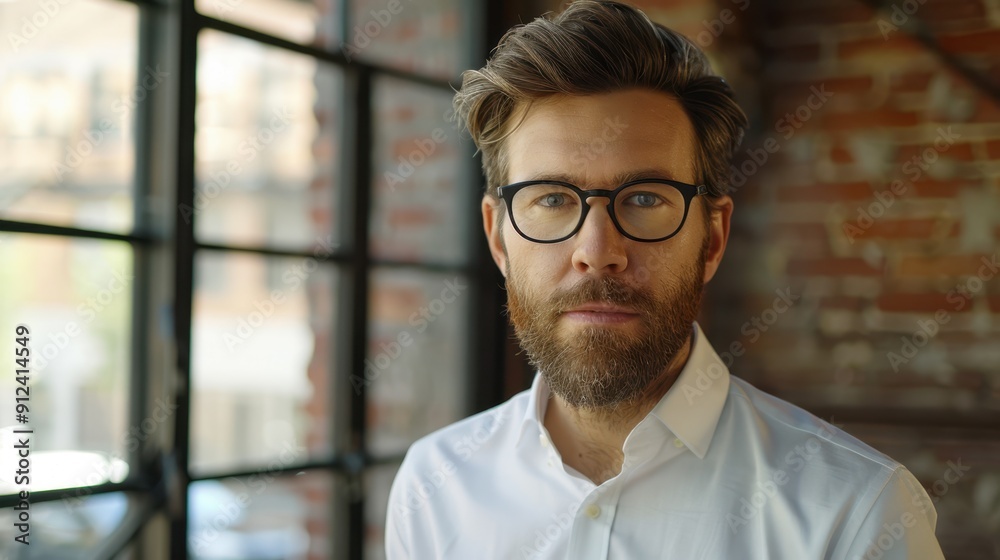 The man with glasses