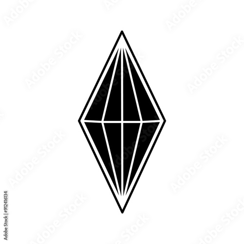 diamond icon vector design template simple. Gemstone icon