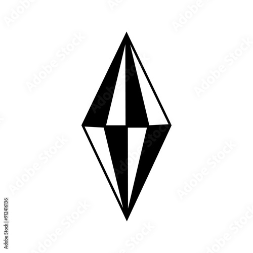 diamond icon vector design template simple. Gemstone icon
