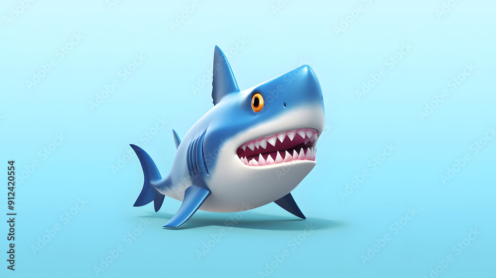 Shark 3d cartoon style Shark 3d cartoon style