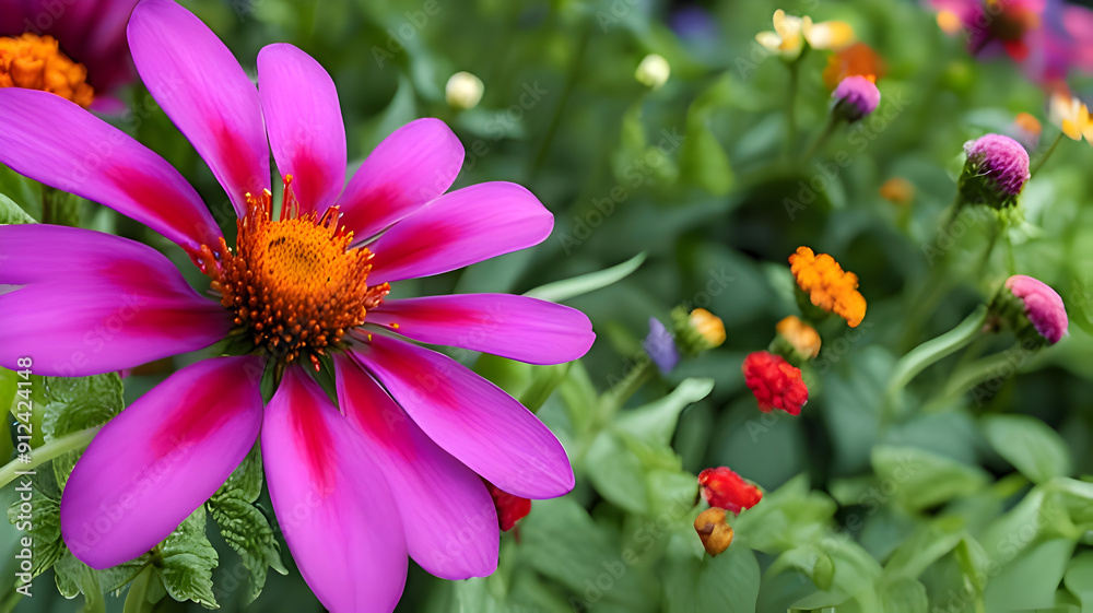 Obraz premium cosmos flower flowers in the garden