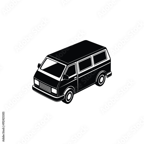 hiroof van line art silhouette vehicle