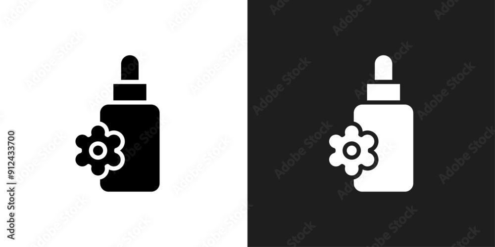 Obraz premium Bach flowers icon logo set vector