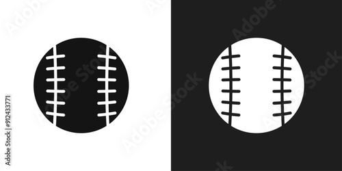 Baseball icon logo set vector