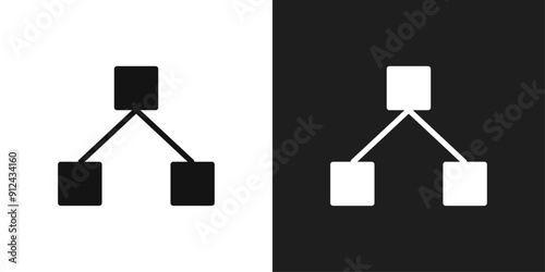 Chart tree icon logo set vector