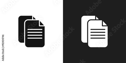 Duplicate icon logo set vector