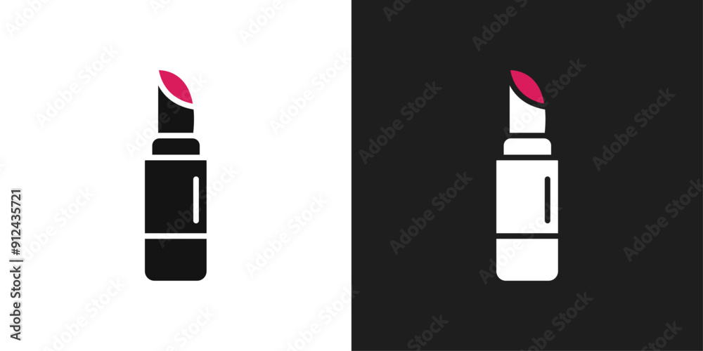 Lipstick icon logo set vector Lipstick icon logo set vector