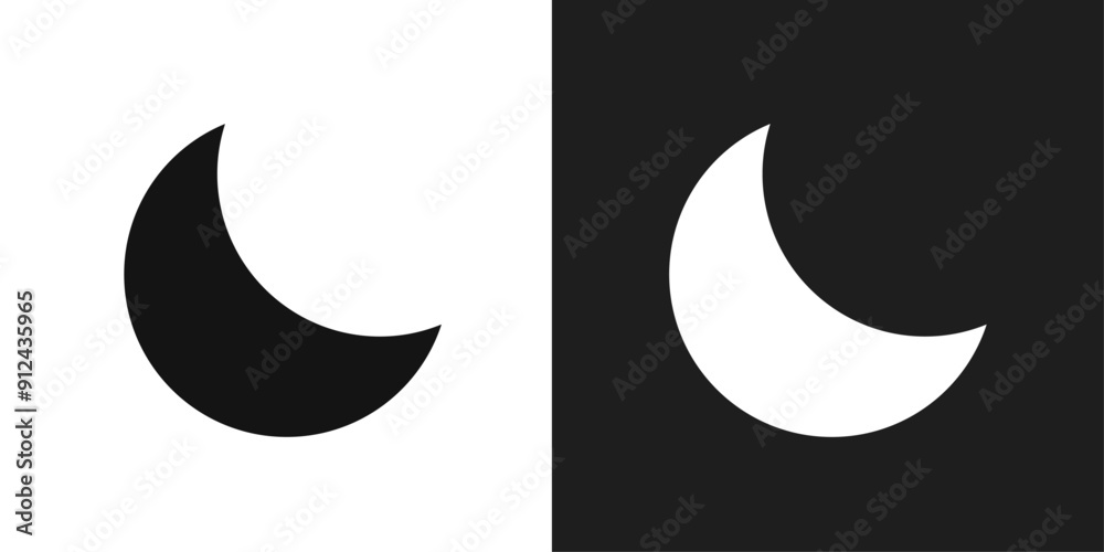Moon icon logo set vector Moon icon logo set vector