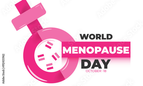 World Menopause Day. background, banner, card, poster, template. Vector illustration.