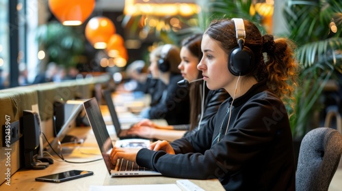 Hot Desking: A dynamic workspace arrangement where employees do not have fixed desks but choose from available options daily, encouraging flexibility and space optimization.
 photo