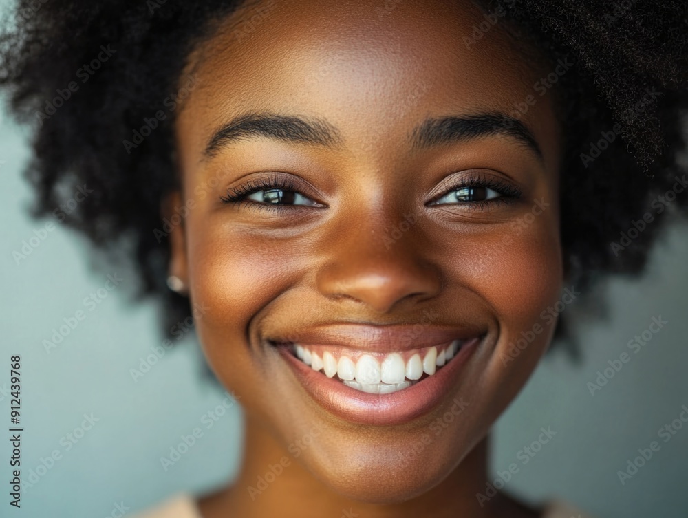 A close-up shot of a woman with a warm and happy expression A close-up shot of a woman with a warm and happy expression