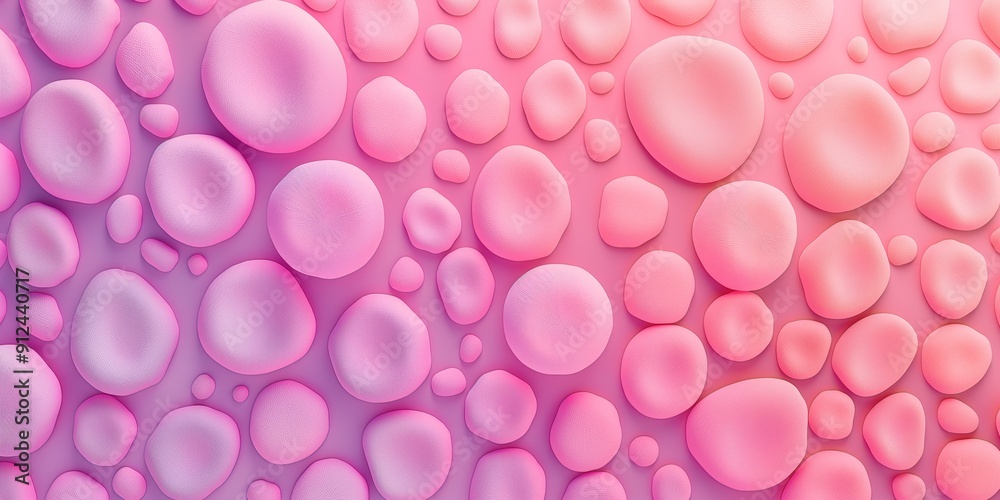 A pink background with many small pink circles on it. The circles are all different sizes and are scattered throughout the image. Scene is playful and whimsical A pink background with many small pink circles on it. The circles are all different sizes and are scattered throughout the image. Scene is playful and whimsical