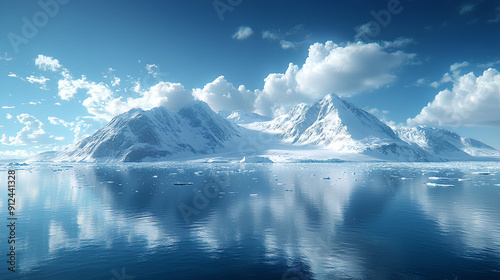 Wallpaper Mural ice island view Torontodigital.ca