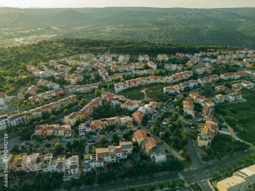 Aerial view of Nuoro, Province of Nuoro, Italy photo