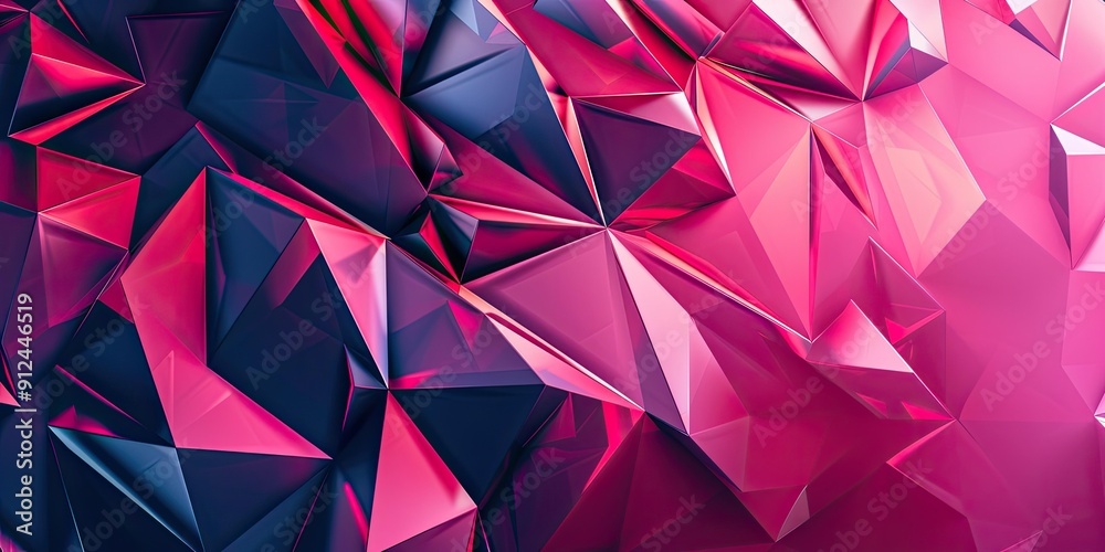 Fototapeta premium Pink and purple geometric abstract background.