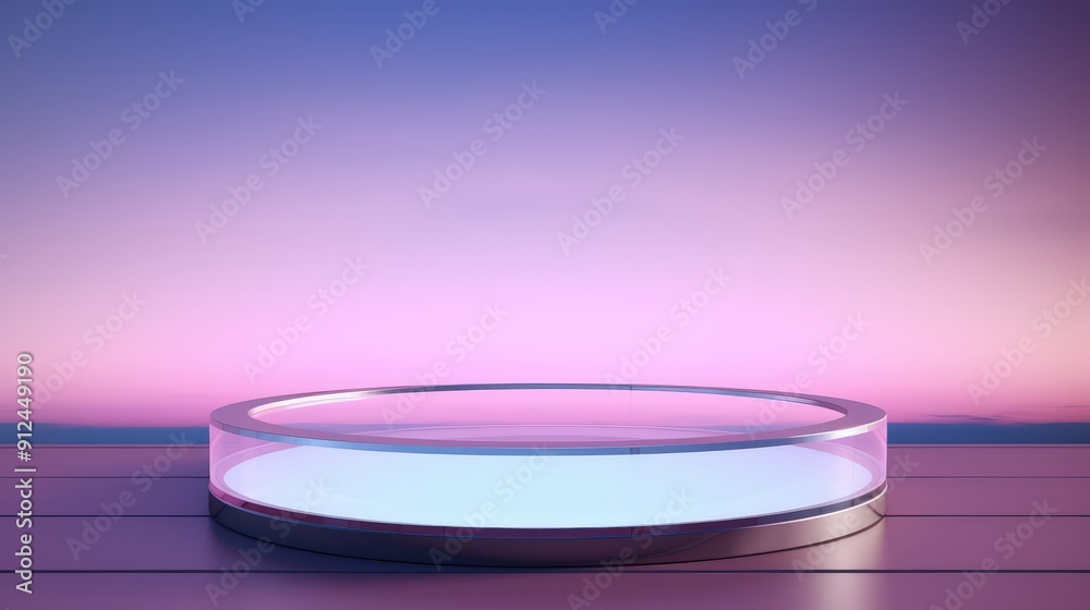 Glass Platform in Purple Sky Glass Platform in Purple Sky