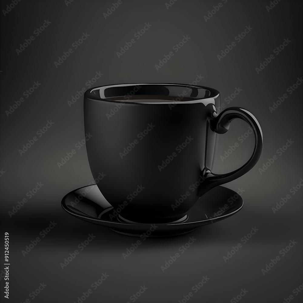 BLACK COFFEE CUP ON BLACK BACKGROUND ADVERTISING 1 BLACK COFFEE CUP ON BLACK BACKGROUND ADVERTISING 1