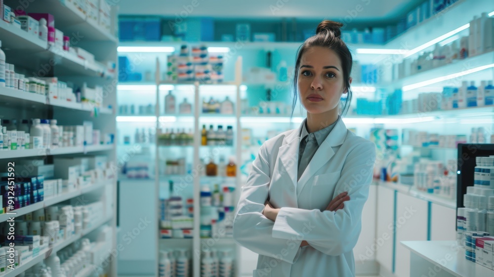 The pharmacist in the pharmacy The pharmacist in the pharmacy