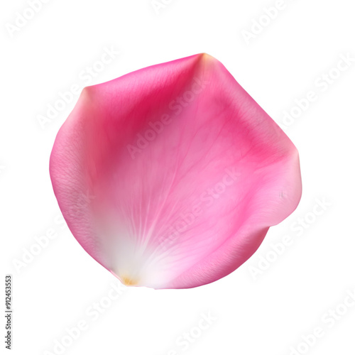 Close-Up of a Pink Rose Petal