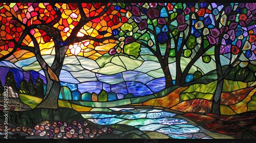 longshot stained glass art nature 