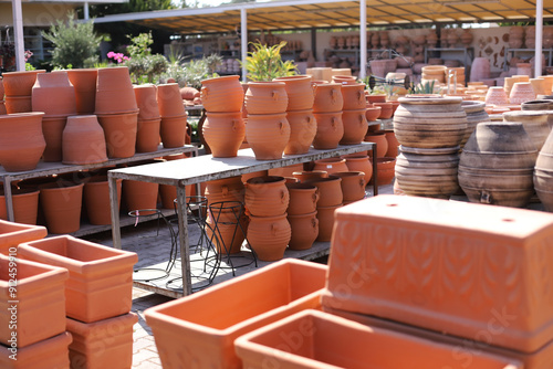 A stack of pottery