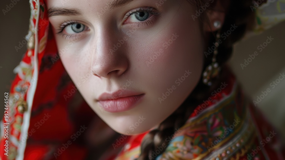 Close-up portrait of a young Russian female dancer Close-up portrait of a young Russian female dancer