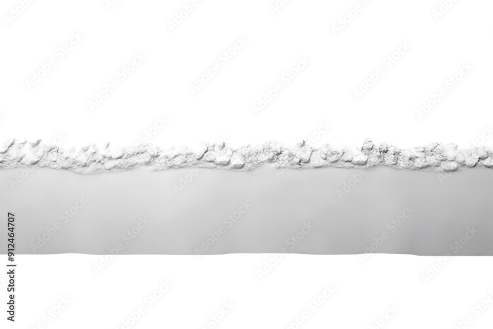 Obraz premium A Ripped Edge of White Paper on a Clean Background on a White or Clear Surface PNG Transparent Background