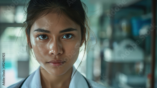 Close-up portrait of a youn...