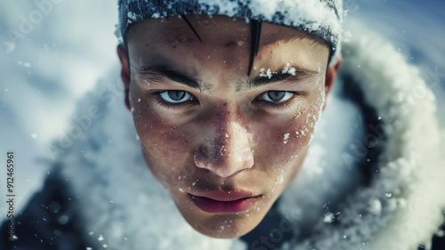 Close-up portrait of a youn...
