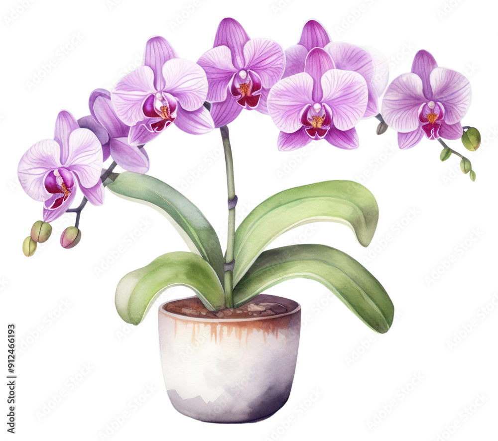 PNG Orchid plant flower white background. PNG Orchid plant flower white background.