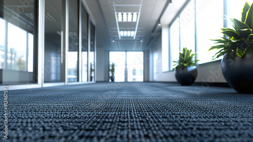 office floor covered with carpet