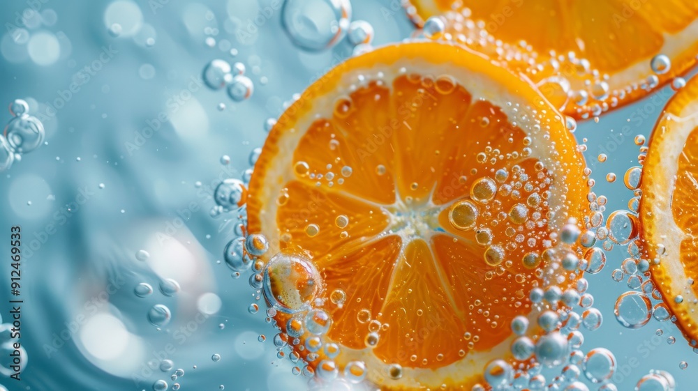 orange and water orange and water