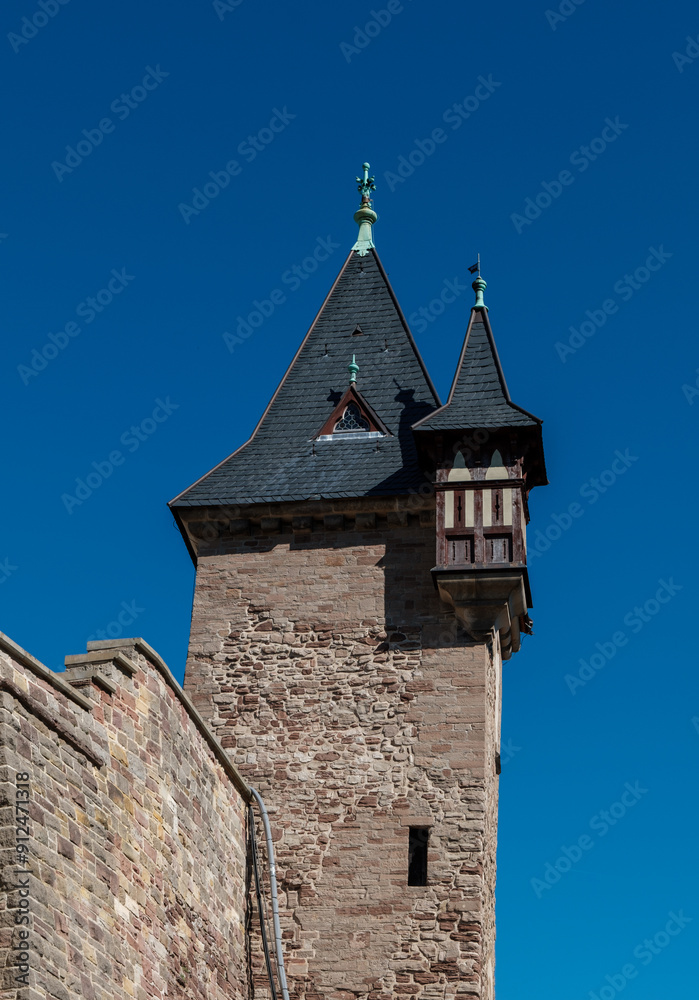 Wernigerode Castle , Germany. Wernigerode Castle in the Harz mountains, Germany
