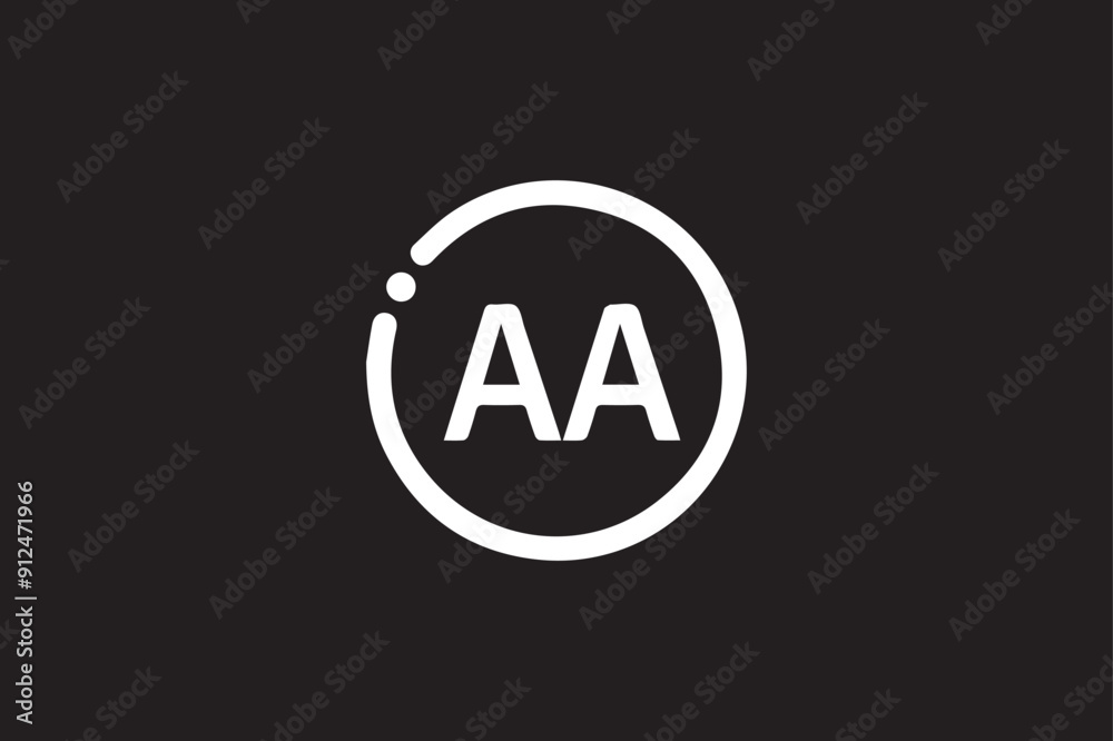 Fototapeta premium AA letter logo design icon template elements colorful alphabet collection type characters logo type. 