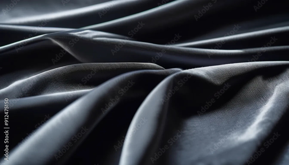 Fototapeta premium Grey draped velour as a background 