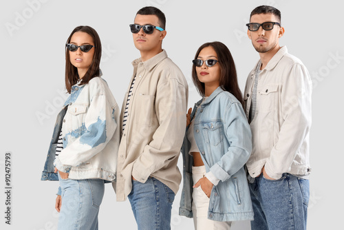 Group of young people in st...