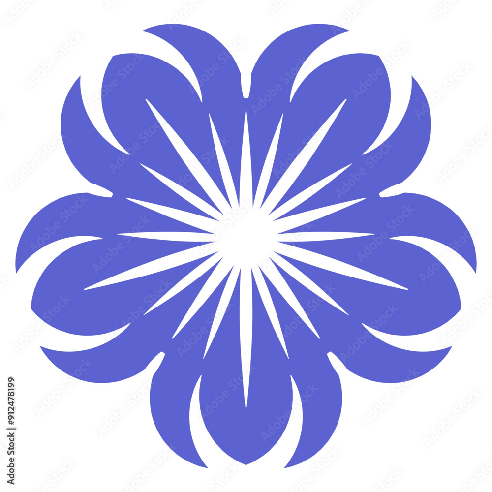 Obraz premium abstract blue flower