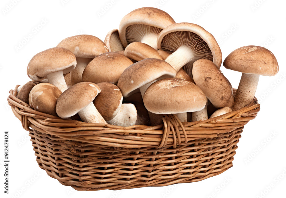 PNG Mushroom basket white background agaricaceae. PNG Mushroom basket white background agaricaceae.