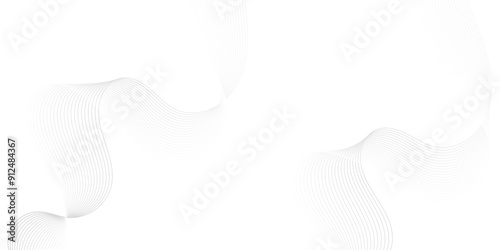 Vector white flowing wave blend glowing moving lines. Futuristic technology and sound wave lines background. Abstract white digital blend wave lines and technology background.