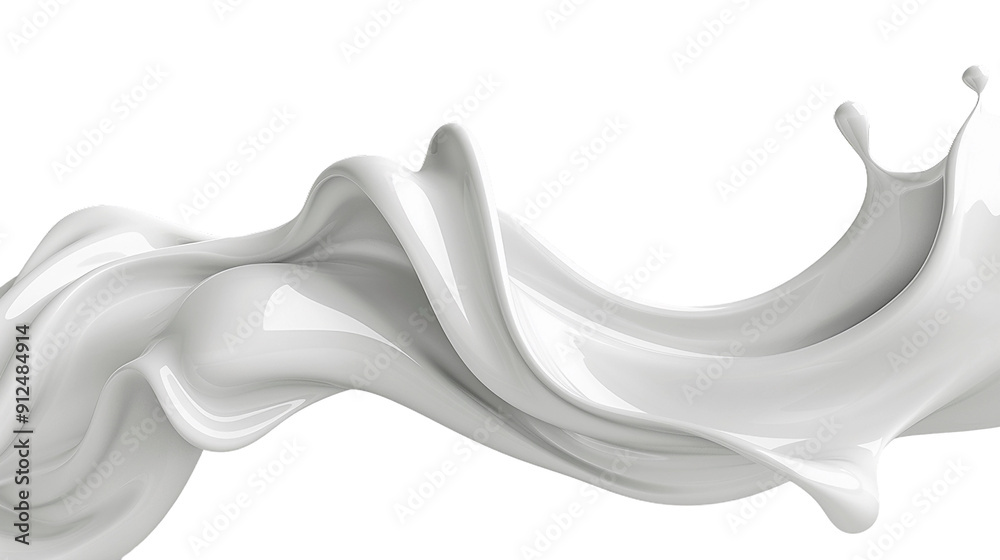 Abstract white liquid splash. Abstract white liquid splash.