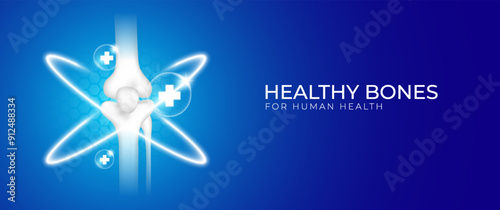 Healthy bone design for humans, suitable for medicine, clinic, orthopedic hospital