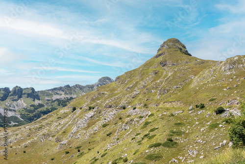 Majestic summer day in the Durmitor National park. Village Zabljak, Montenegro, Balkans, Europe. Scenic image of popular travel destination. Discover the beauty of earth. Hiking nature destination