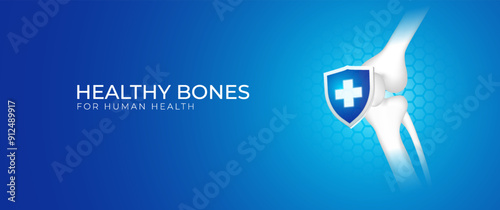Healthy bone design for humans, suitable for medicine, clinic, orthopedic hospital